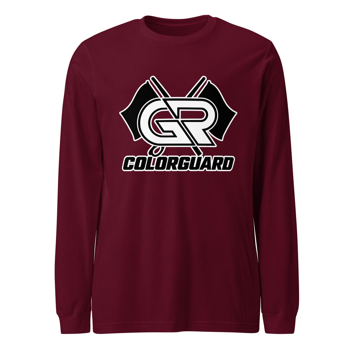 Performance | Long Sleeve Tee | George Ranch High School Colorguard | Crest Logo