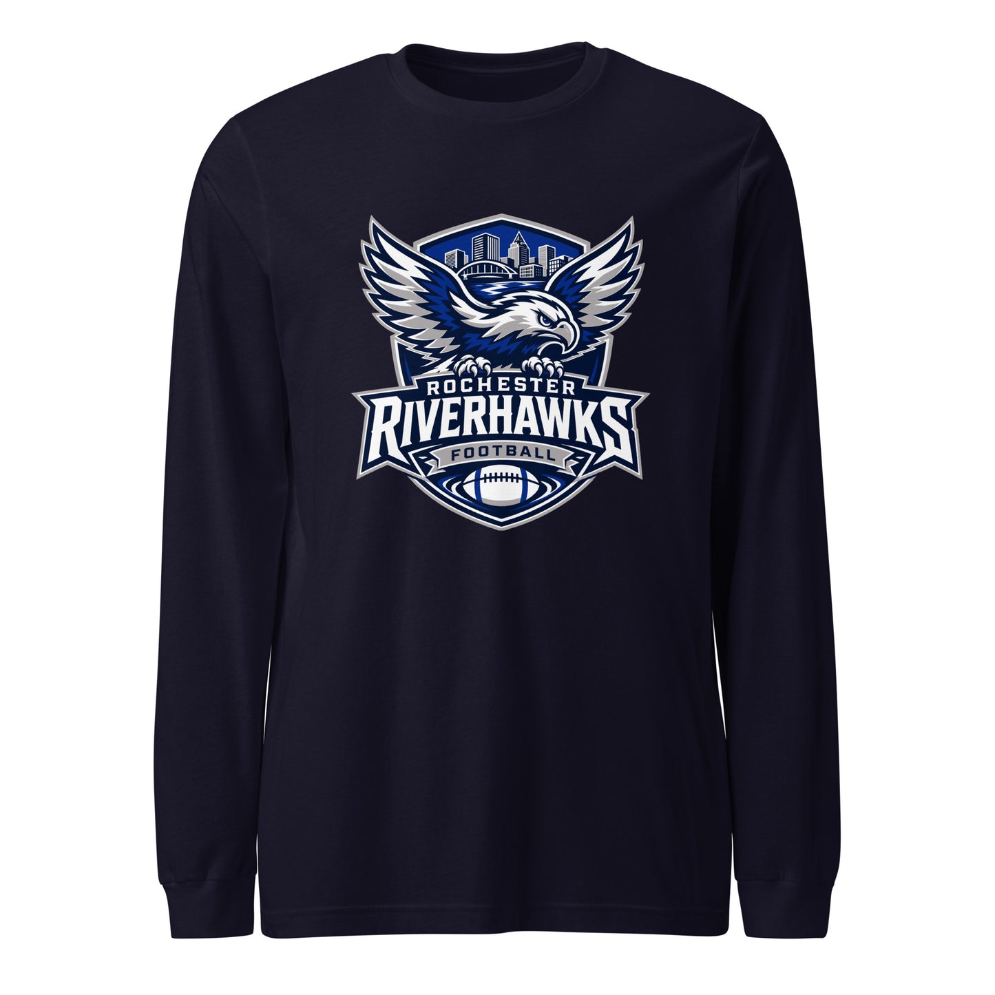 Performance | Long Sleeve Tee | Rochester Riverhawks | Shield Logo