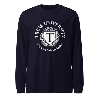 Performance | Long Sleeve Tee | Trine PA program | Emblem Logo
