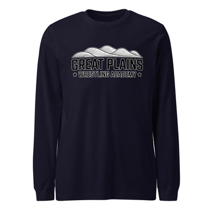 Performance | Long Sleeve Tee | Great Plains Wrestling Academy | Crest Logo