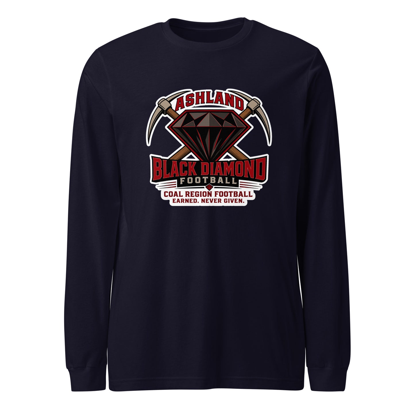 Performance | Long Sleeve Tee | Ashland Black Diamonds | Vanguard Logo