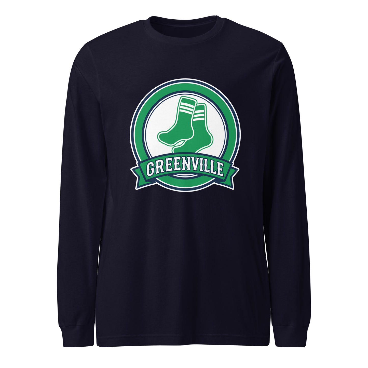 Performance | Long Sleeve Tee | Greenville Sox | Badge Logo