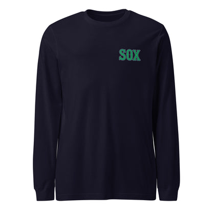 Performance | Long Sleeve Tee | Greenville Sox | Emblem Logo