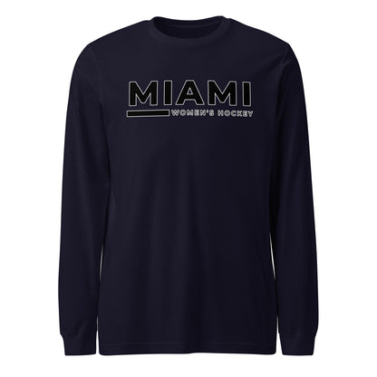 Performance | Long Sleeve Tee | Miami Women's Hockey | Lettermark Logo