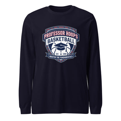 Performance | Long Sleeve Tee | Professor Hoops Basketball | Crest Logo