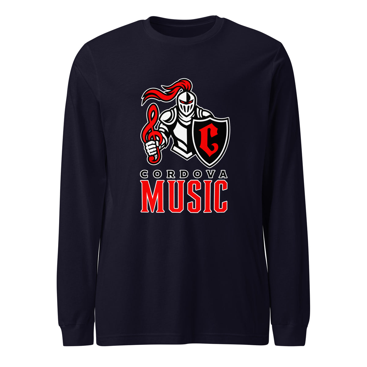 Performance | Long Sleeve Tee | Cordova High Music | Vanguard Logo