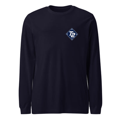 Performance | Long Sleeve Tee | Texas Turn Two Baseball | Crest Logo