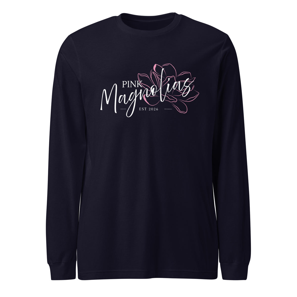 Performance | Long Sleeve Tee | Pink Magnolias Dance | Modern Script Logo