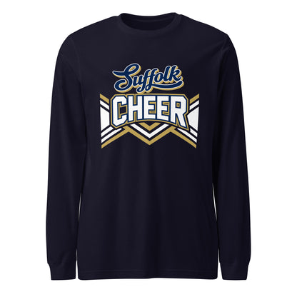 Performance | Long Sleeve Tee | Suffolk University Cheerleading | Vanguard Logo