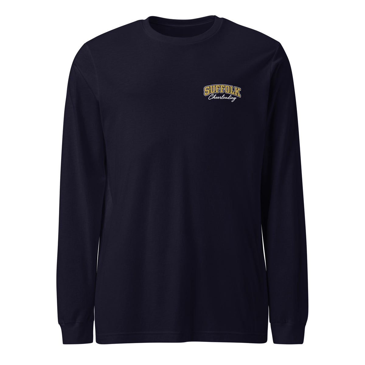 Performance | Long Sleeve Tee | Suffolk University Cheerleading | Valor Logo
