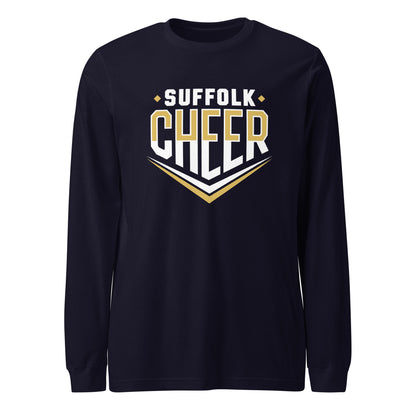 Performance | Long Sleeve Tee | Suffolk University Cheerleading | Emblem Logo