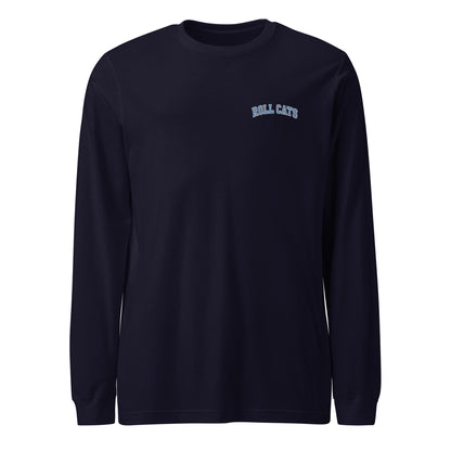 Performance | Long Sleeve Tee | Geneseo Mudcats | Roll Cats Script Logo