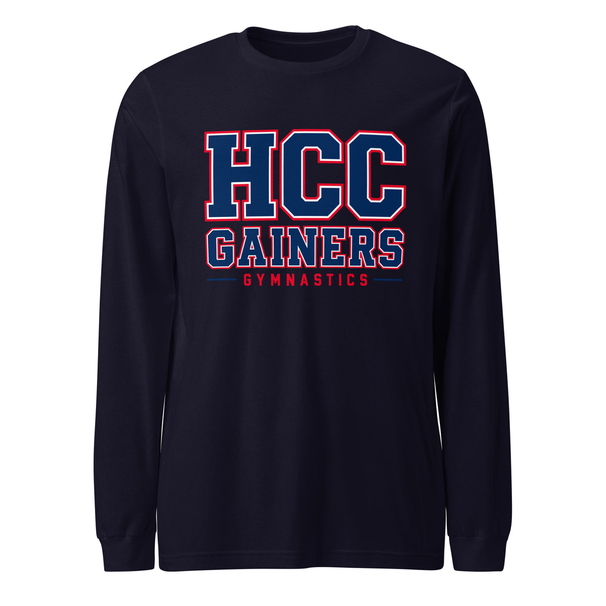 Performance | Long Sleeve Tee | HCC Gymnastics | Vanguard Logo
