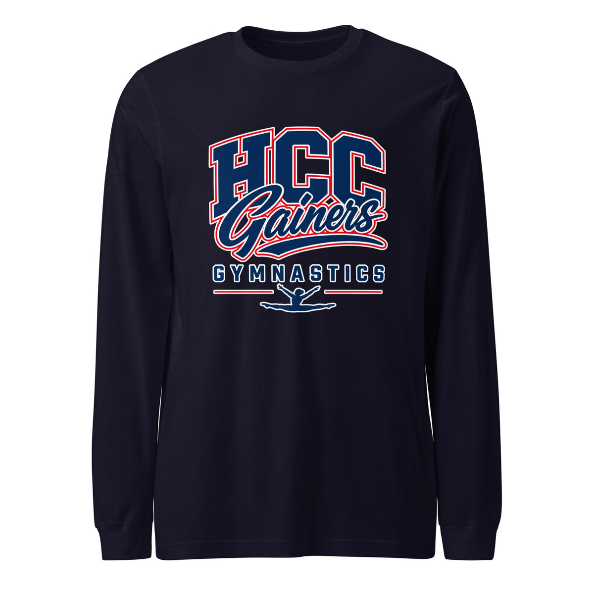 Performance | Long Sleeve Tee | HCC Gymnastics | Apex Logo