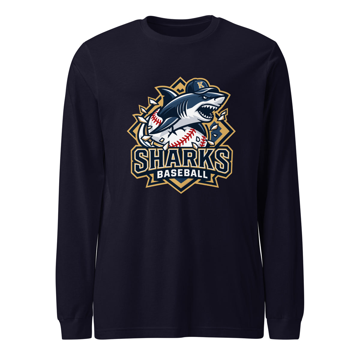 Performance | Long Sleeve Tee | Sharks Diamond Sports | Valor Logo