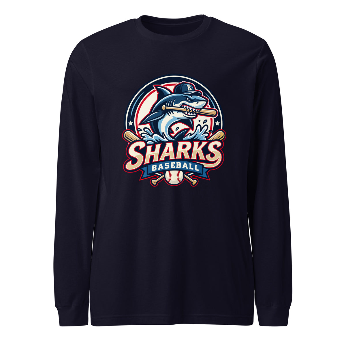 Performance | Long Sleeve Tee | Sharks Diamond Sports | Emblem Logo