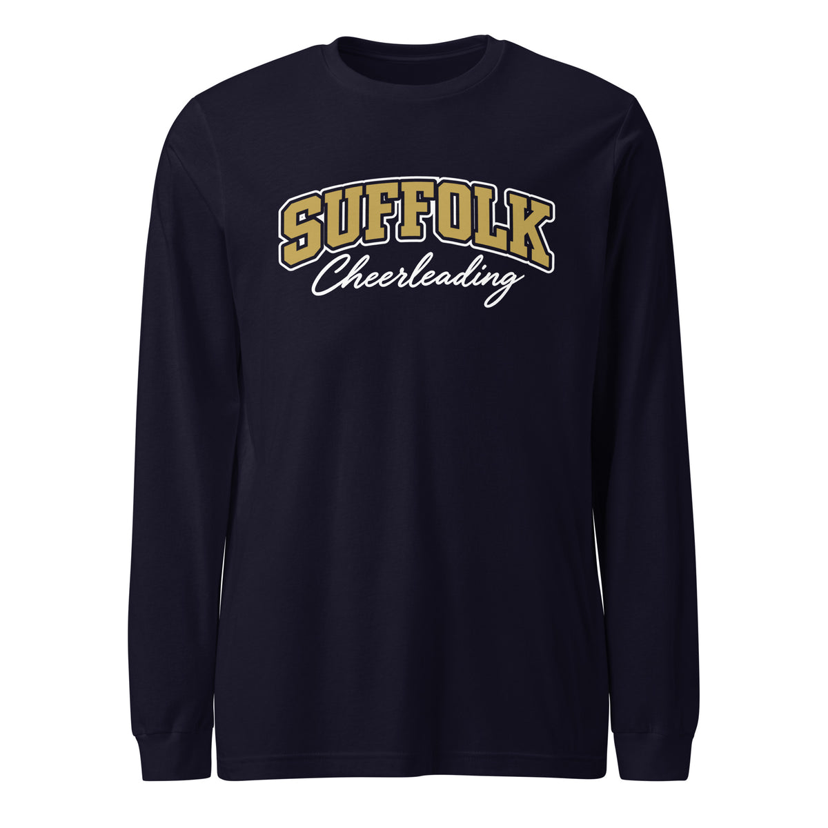 Performance | Long Sleeve Tee | Suffolk University Cheerleading | Valor Logo