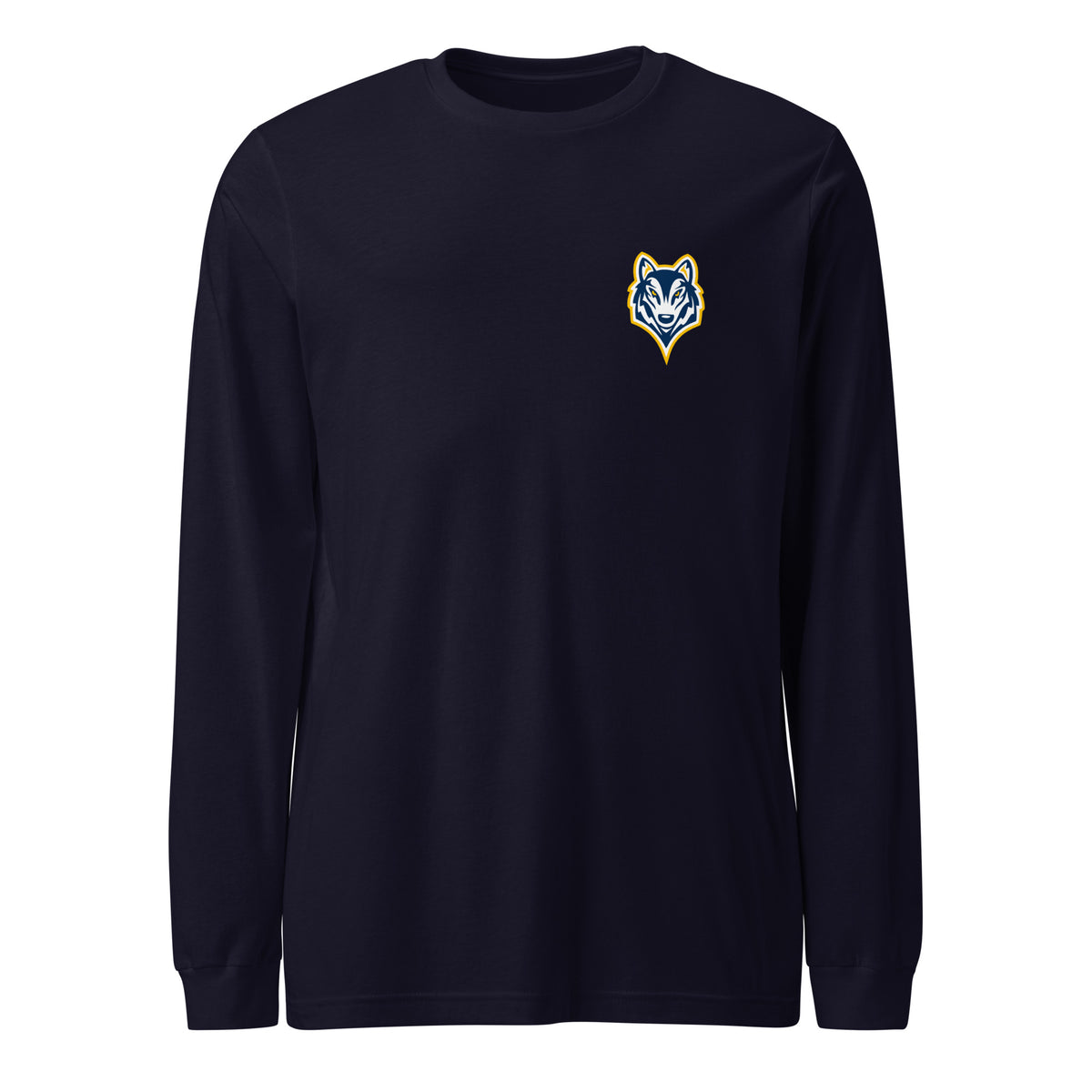 Performance | Long Sleeve Tee | Highland youth football and cheer | Mascot Logo
