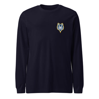 Performance | Long Sleeve Tee | Highland youth football and cheer | Mascot Logo