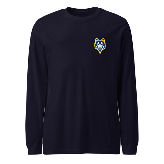 Performance | Long Sleeve Tee | Highland youth football and cheer | Mascot Logo
