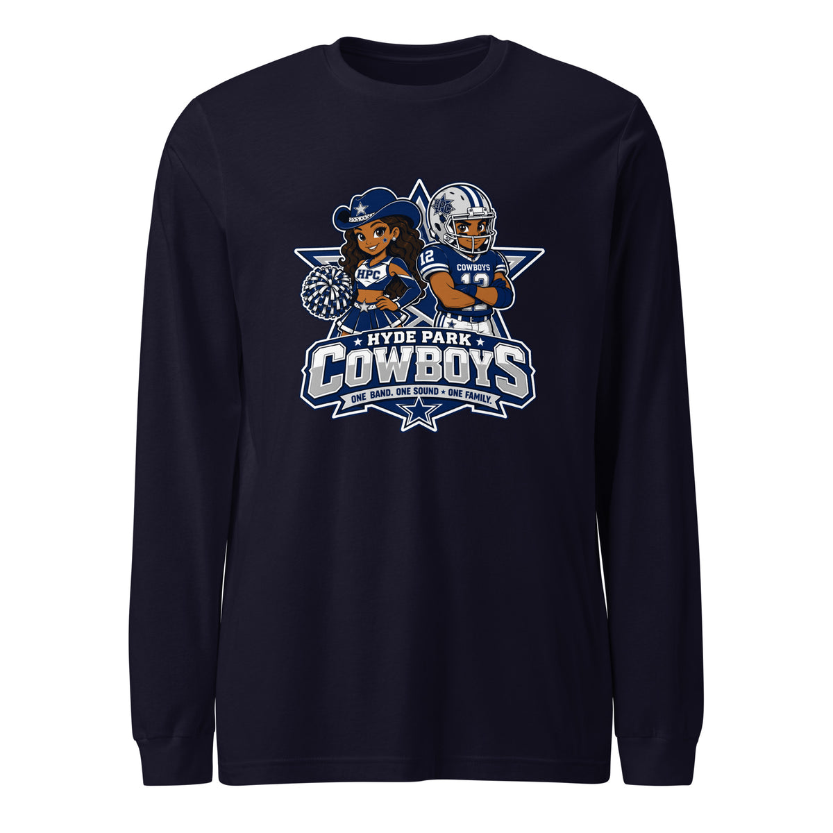 Performance | Long Sleeve Tee | Hyde Park Cowboys | Vanguard Logo