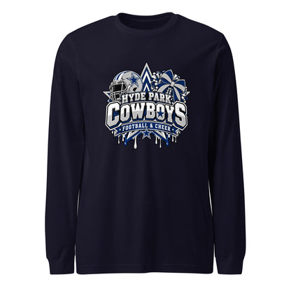 Performance | Long Sleeve Tee | Hyde Park Cowboys | Crest Logo