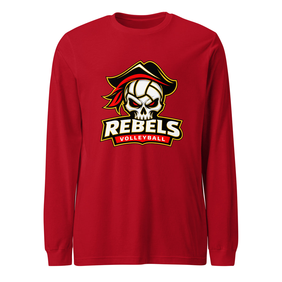 Performance | Long Sleeve Tee | Rebels Volleyball Club | Apex Logo