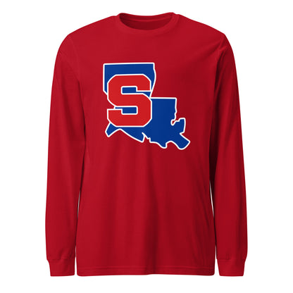 Performance | Long Sleeve Tee | Louisiana Slam Baseball | Crest Logo