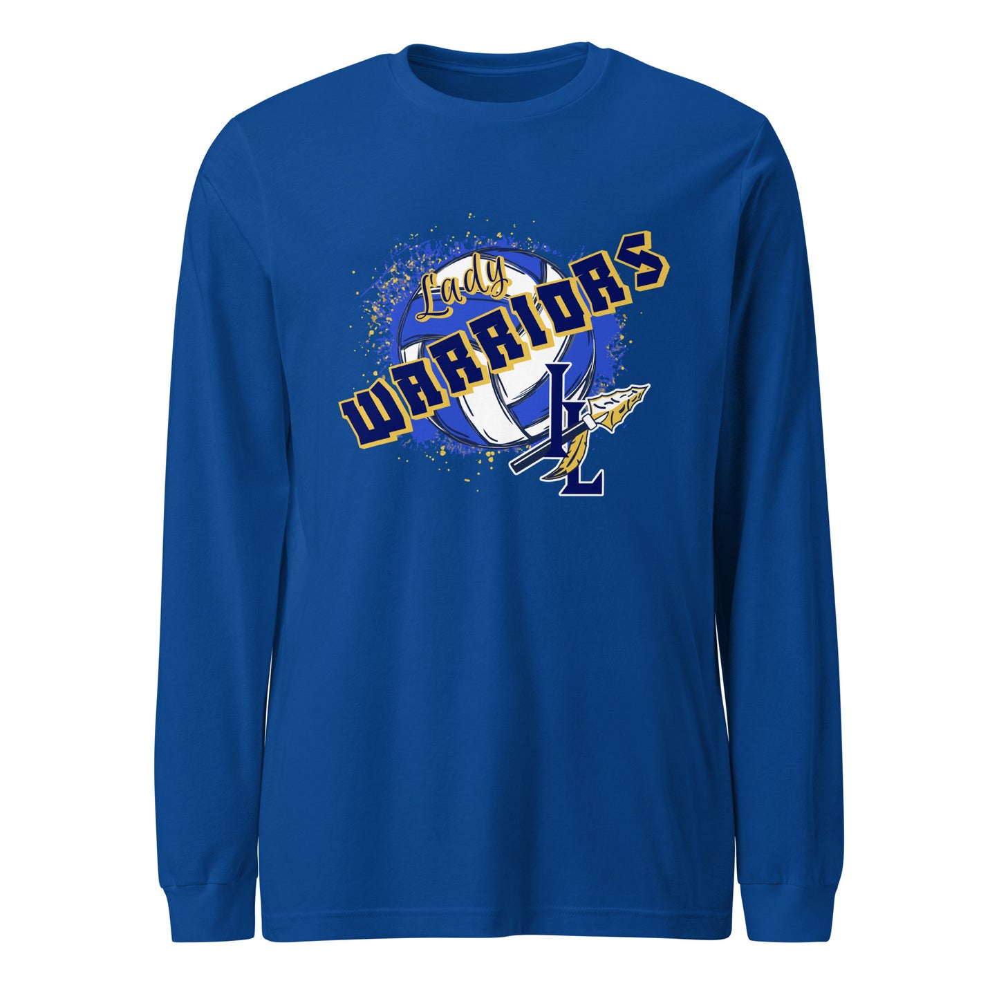 Performance | Long Sleeve Tee | Indian Land Middle School Volleyball | Vanguard Warriors Logo