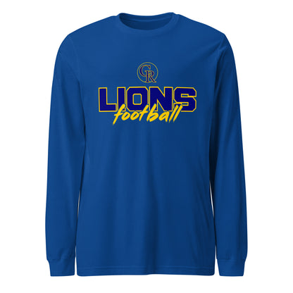 Performance | Long Sleeve Tee | Chestnut Ridge Lions Football | Vanguard Logo