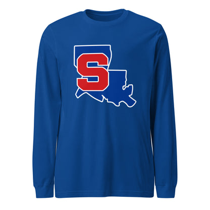 Performance | Long Sleeve Tee | Louisiana Slam Baseball | Crest Logo