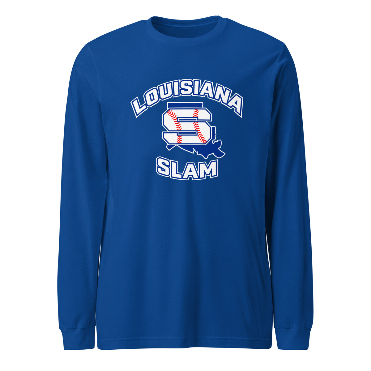 Performance | Long Sleeve Tee | Louisiana Slam Baseball | Emblem Logo