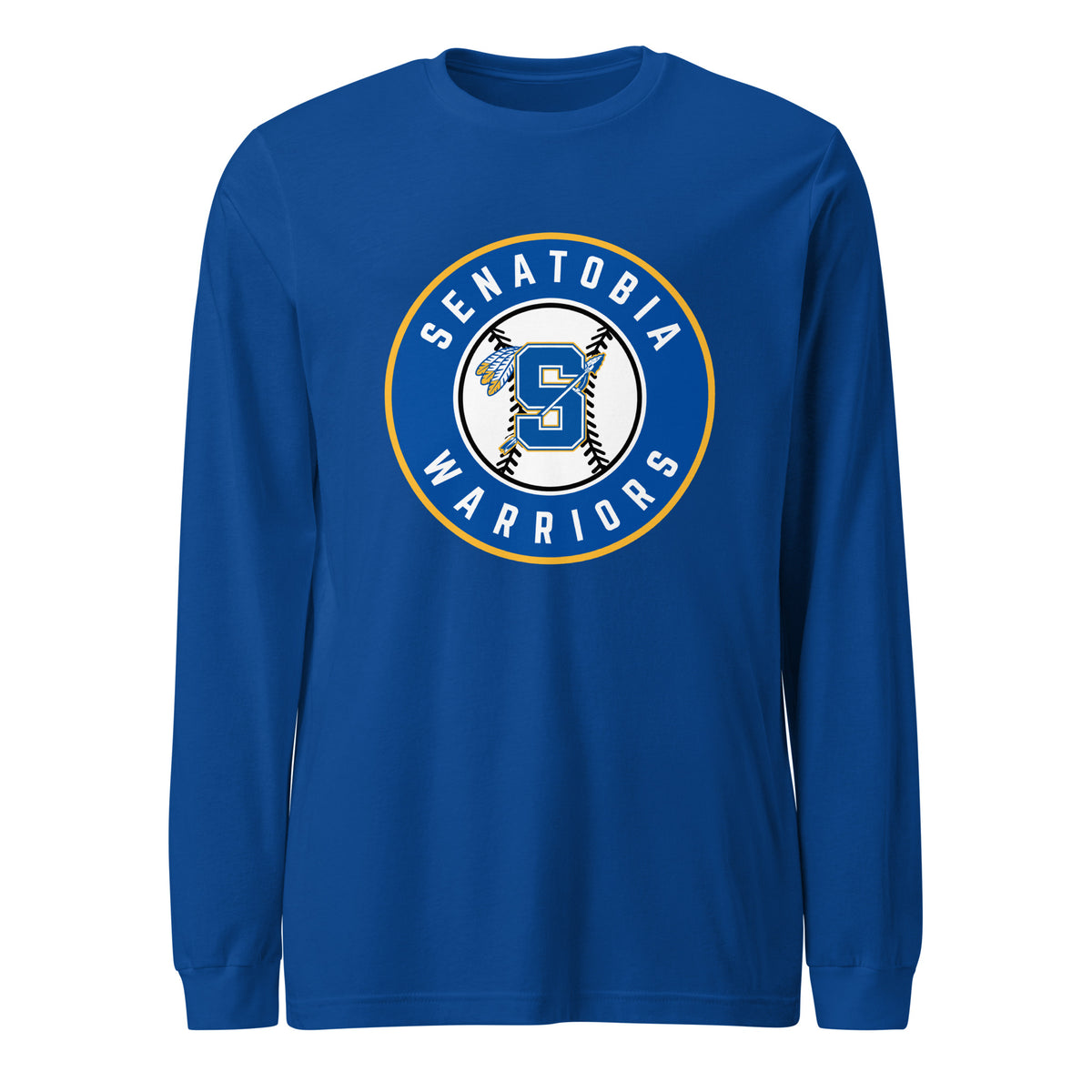 Performance | Long Sleeve Tee | Senatobia Warriors Baseball | Badge Logo