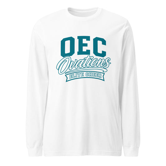 Performance | Long Sleeve Tee | Ovations Elite Cheer | Emblem Logo