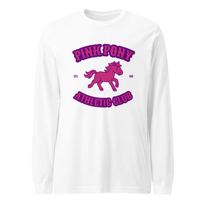 Performance | Long Sleeve Tee | Pink Pony Athletic Club | Crest Logo