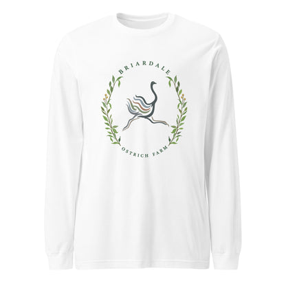 Performance | Long Sleeve Tee | Briardale Ostrich Farm | Crest Logo