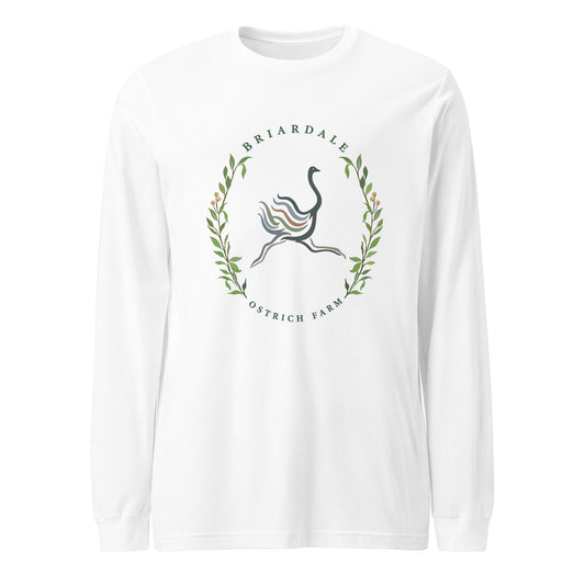 Performance | Long Sleeve Tee | Briardale Ostrich Farm | Crest Logo