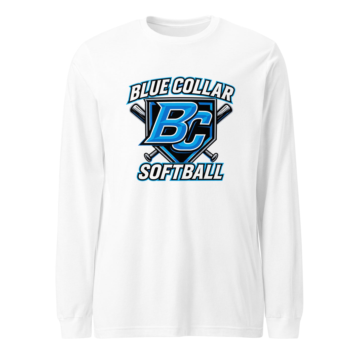 Performance | Long Sleeve Tee | Blue Collar Softball 2034 | Shield Logo