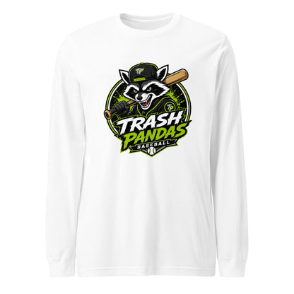 Performance | Long Sleeve Tee | Trash Pandas Baseball Organization | Mascot Logo