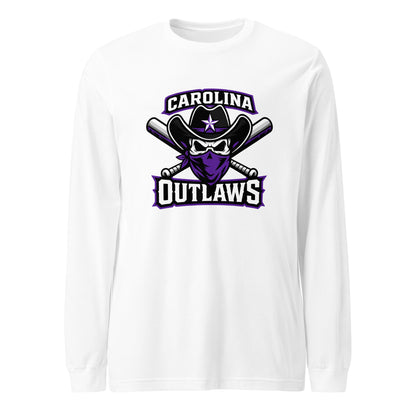 Performance | Long Sleeve Tee | Carolina Outlaws Baseball | Crest Logo