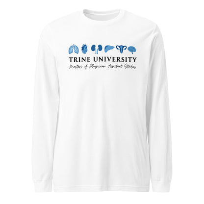Performance | Long Sleeve Tee | Trine PA program | Modern Script Logo