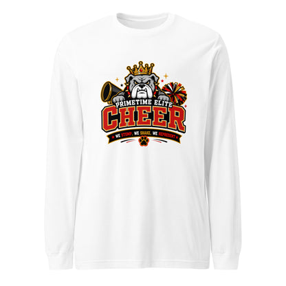 Performance | Long Sleeve Tee | PTE Bulldog Cheer | Crest Logo