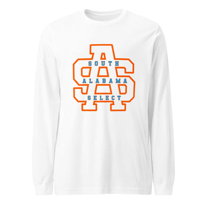 Performance | Long Sleeve Tee | South Alabama Select 8U | Letter Crest Logo