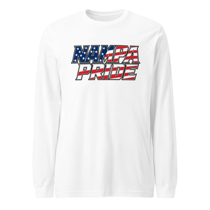 Performance | Long Sleeve Tee | Nampa Pride | Modern Script Logo