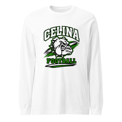 Performance | Long Sleeve Tee | Celina Black Football | Emblem Logo