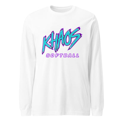 Performance | Long Sleeve Tee | Khaos Softball | Atlhetics Logo