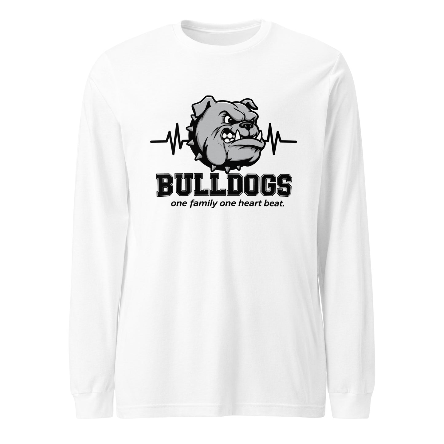 Performance | Long Sleeve Tee | Celina Recreational Football Black | Bulldogs Crest Logo