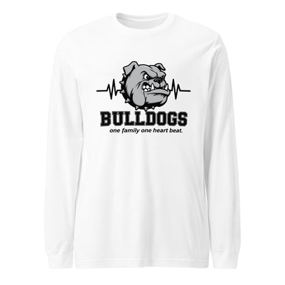 Performance | Long Sleeve Tee | Celina Recreational Football Black | Bulldogs Crest Logo