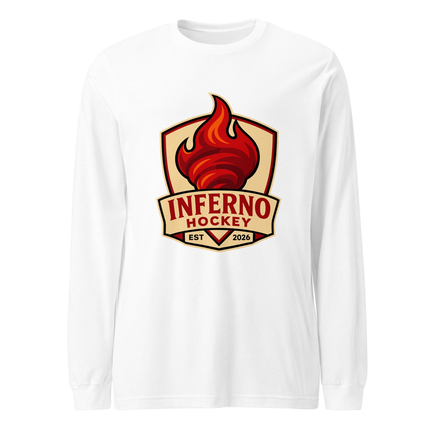 Performance | Long Sleeve Tee | Inferno Hockey | Crest Logo
