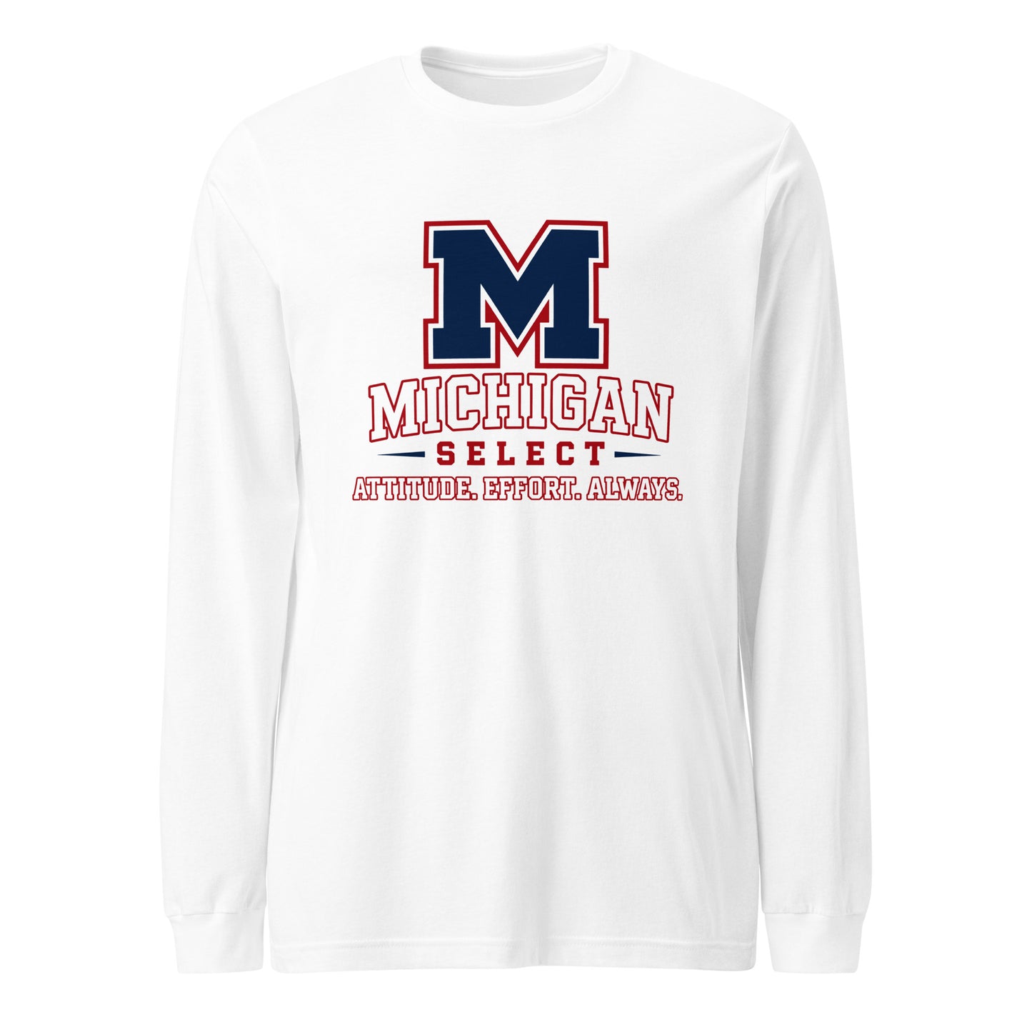 Performance | Long Sleeve Tee | Michigan Select Baseball | Crest Logo